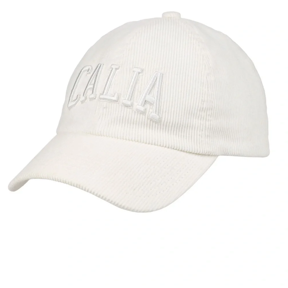 CALIA By Carrie Underwood Women's Anniversary Corduroy Cap WHITE /Gold NWT